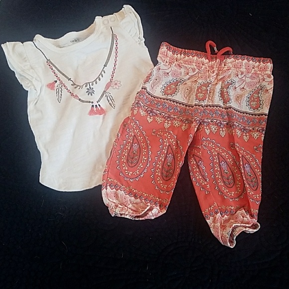 bohemian outfit for baby girl